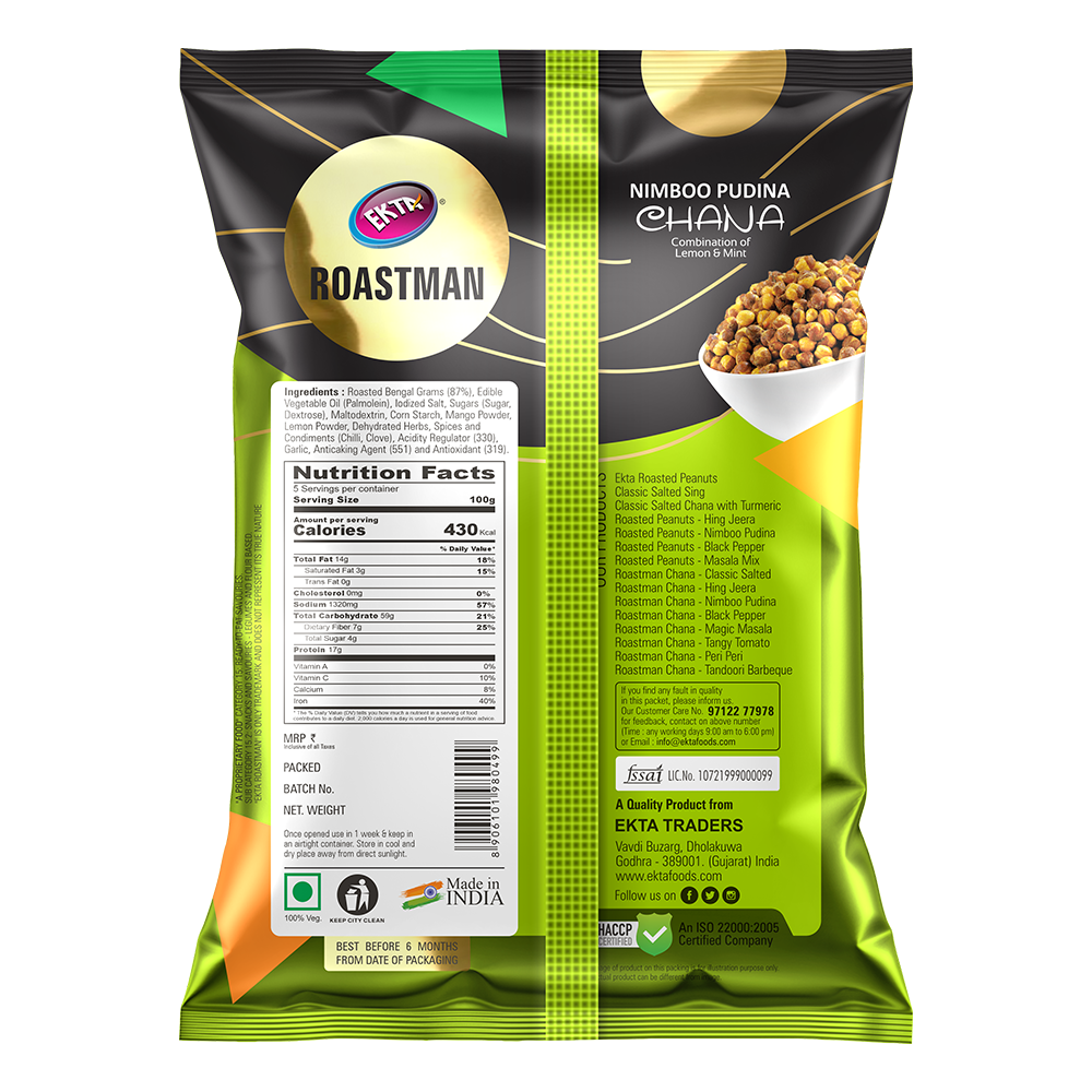 ROASTMAN Chana Nimboo Pudina (200g)