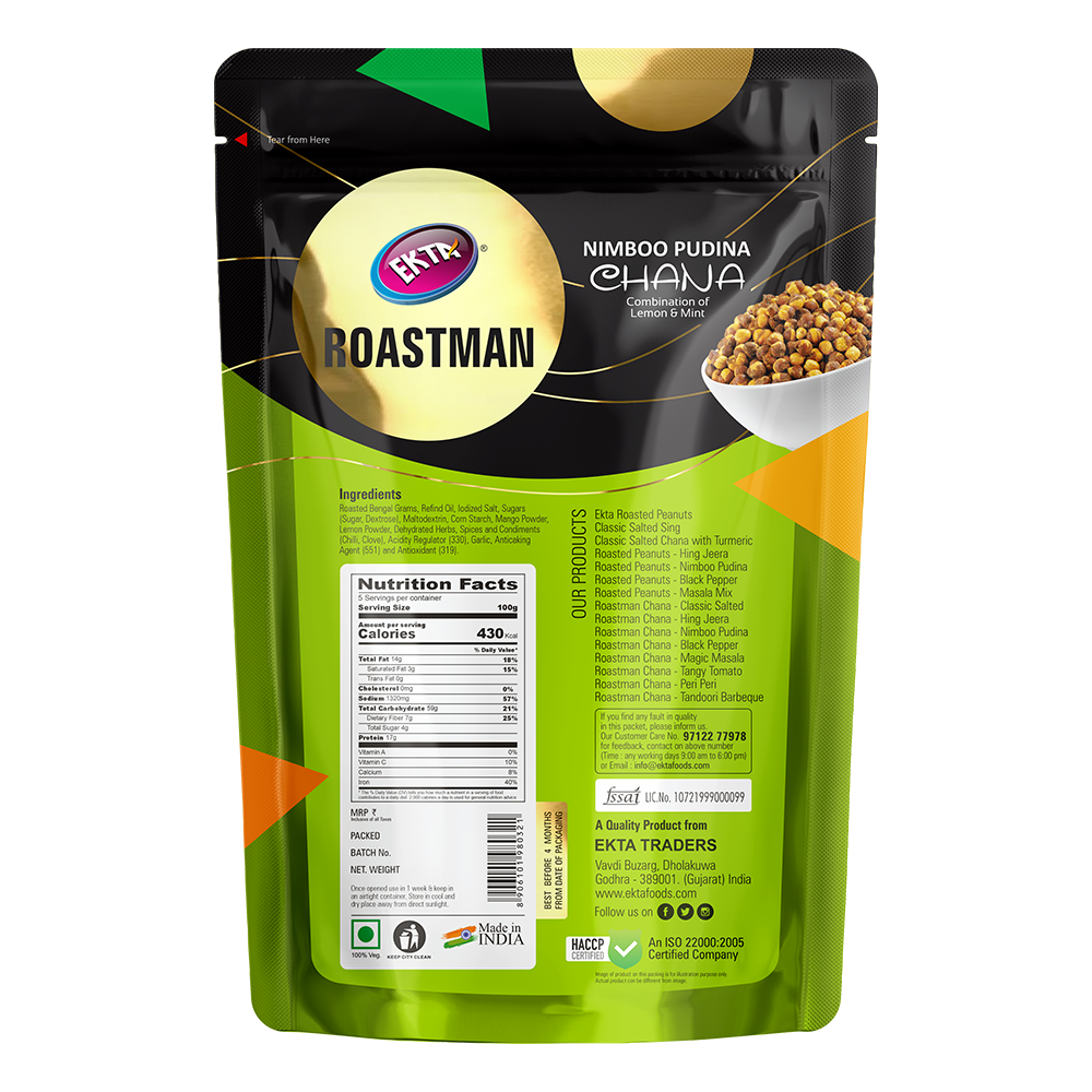 ROASTMAN Chana Nimboo Pudina (500g)