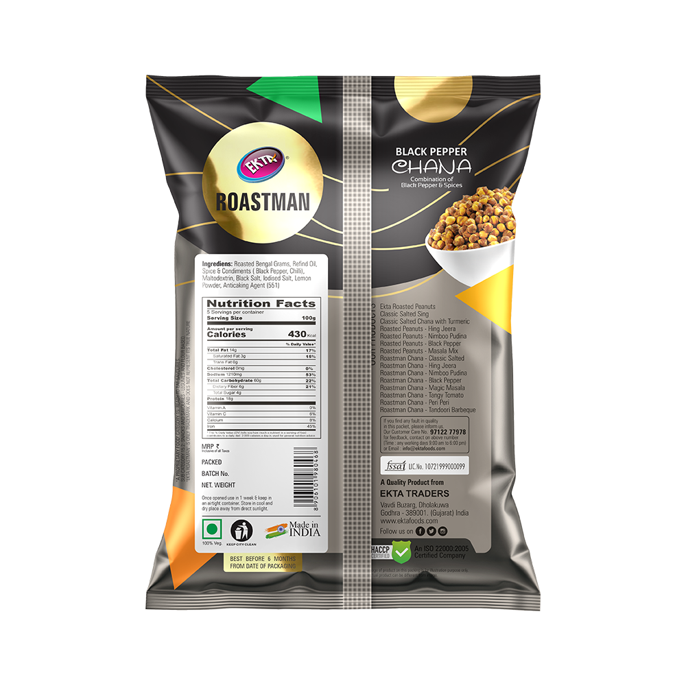ROASTMAN Chana Black Pepper (200g)