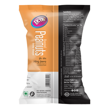 Roasted Peanuts - Hing Jeera (150g)